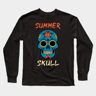 SUMMER SKULL Long Sleeve T-Shirt